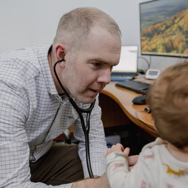 dr paul with patient